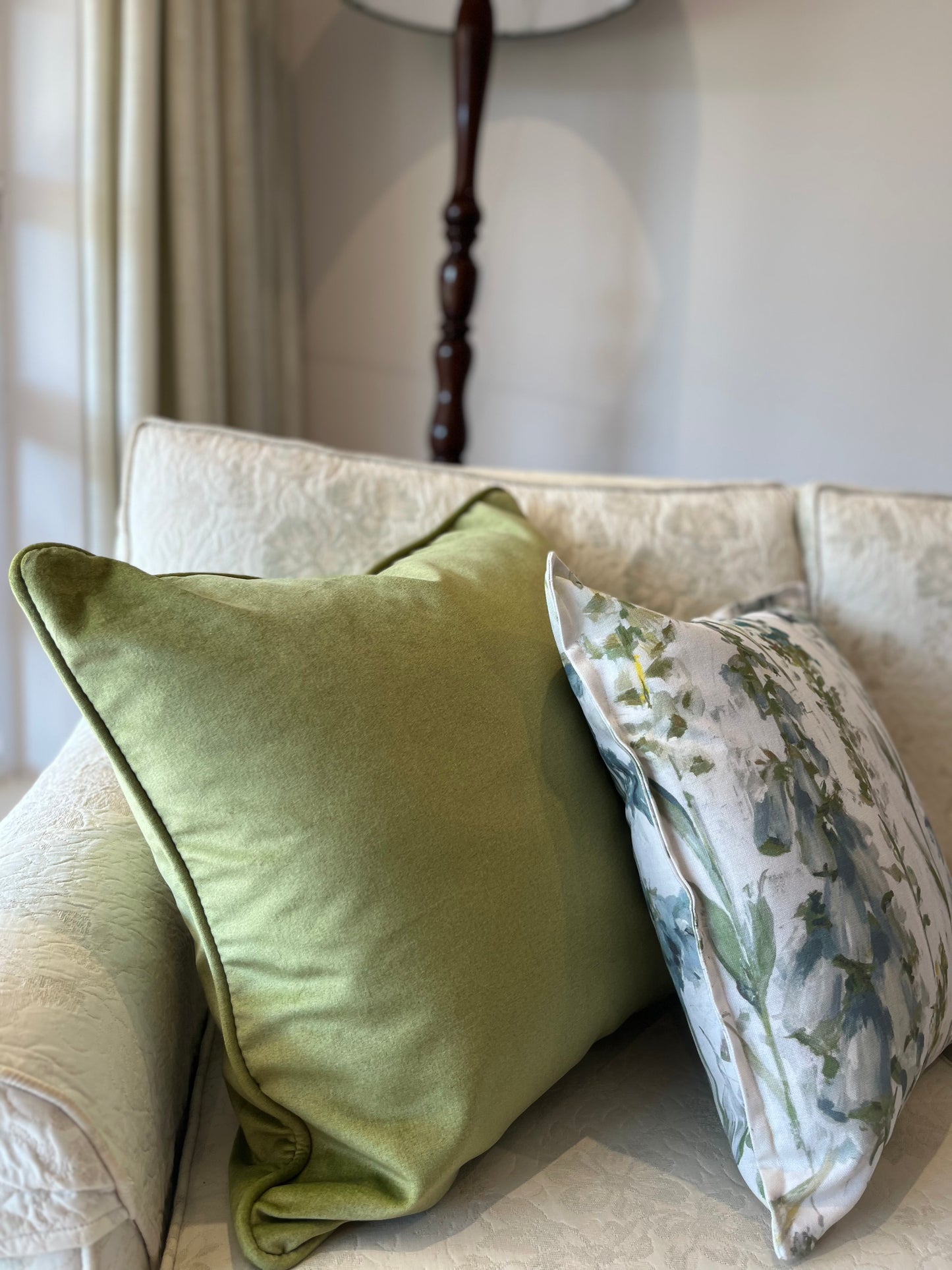 Monet floral cushion