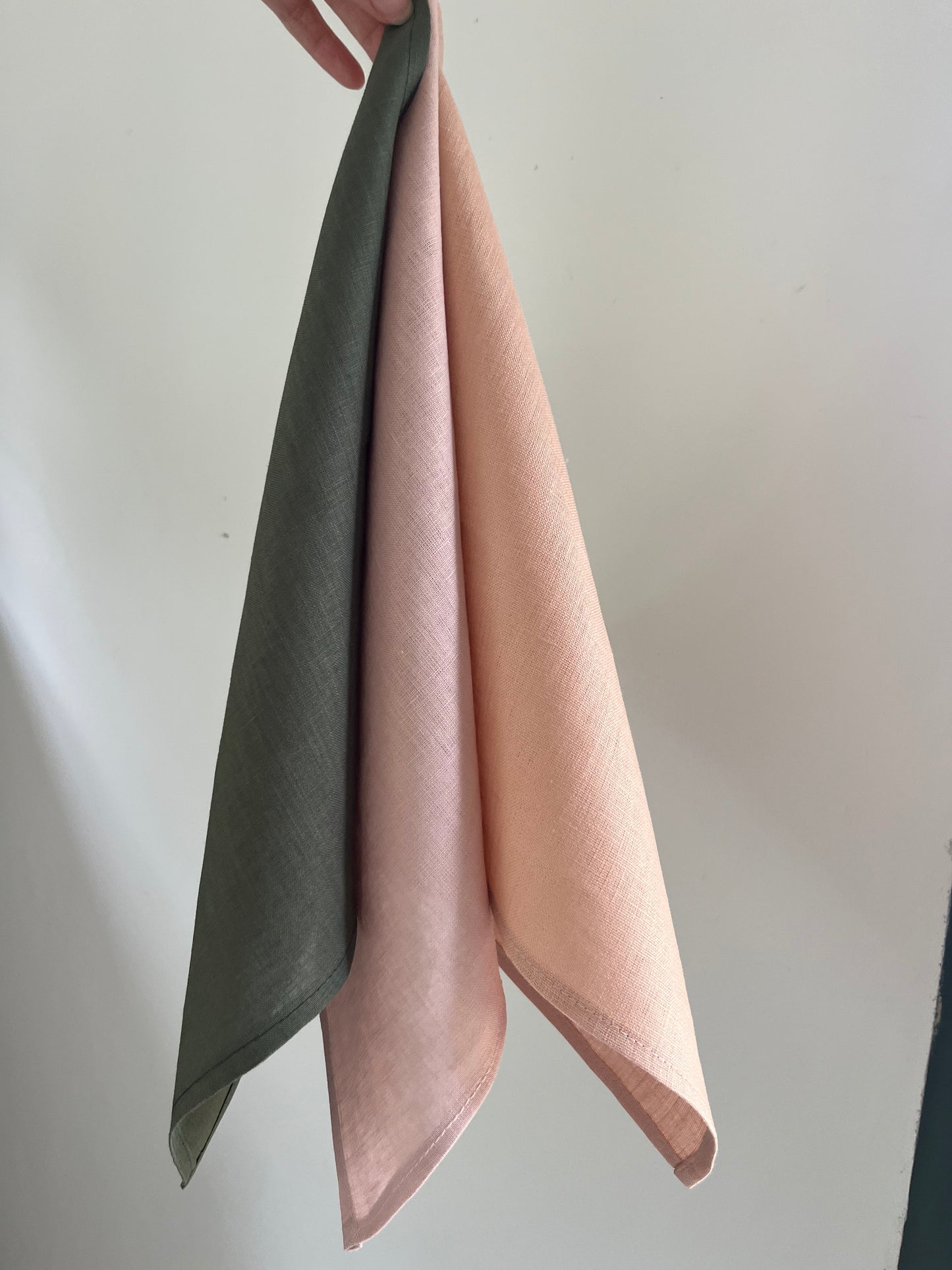 Plain linen napkins(pair)
