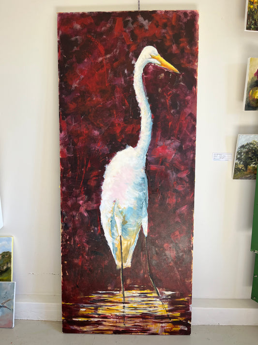 Stork painting