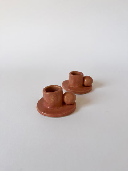 Candle stick holder pair