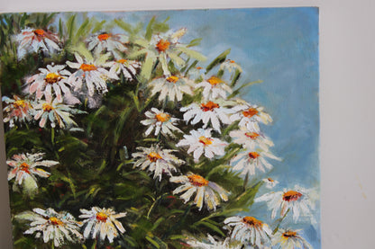 White Daisies Painting
