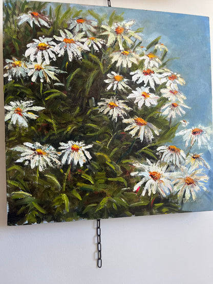 White Daisies Painting